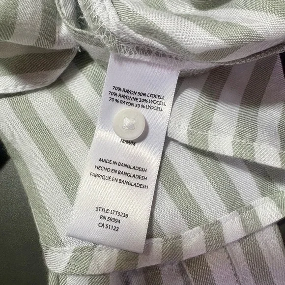 BEACHLUNCHLOUNGE Striped Hi-Low Button Down Shirt - Picture 6 of 7